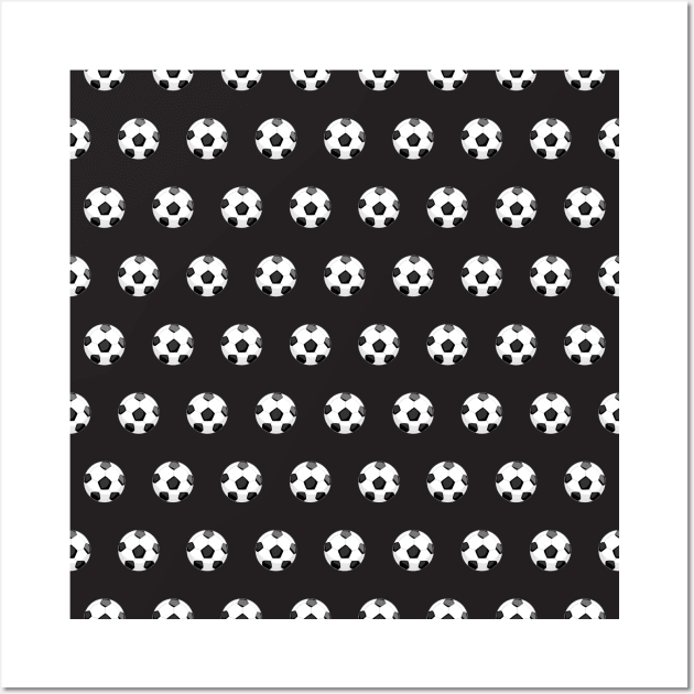 Soccer Ball Pattern Design Wall Art by Rengaw Designs